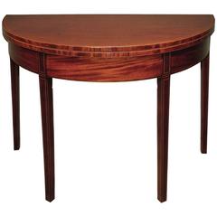 Antique Sheraton Period Mahogany Tea Table