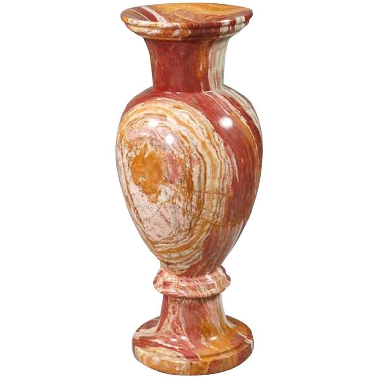 20th Century Red Onyx Marble Vase For Sale At 1stdibs