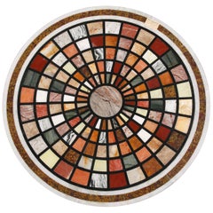 20th Century Classicist Style Pietra Dura Table Platter/Top