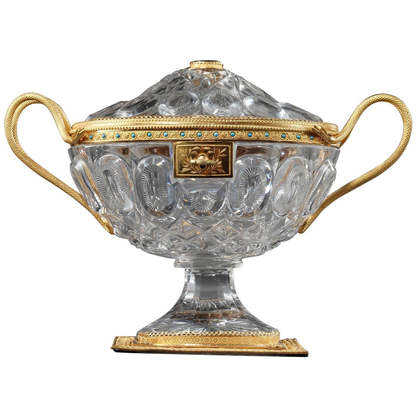 Charles X Crystal Cup with Gilded Brass Mounts