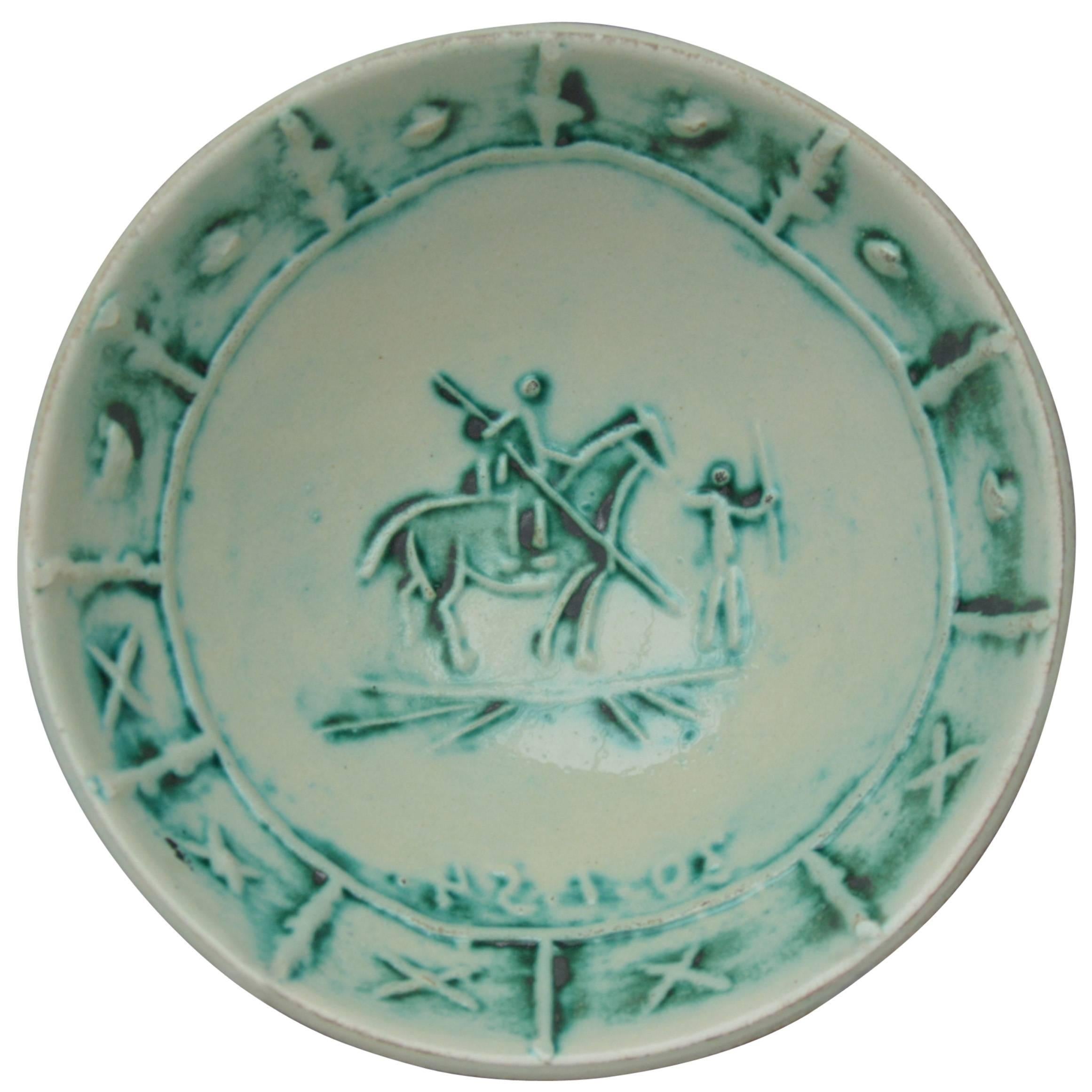 Pablo Picasso Madoura Ceramic Bowl Picador, 1954 im Angebot