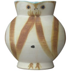 Vintage Pablo Picasso Madoura Ceramic Pitcher Little Wood-Owl, 1949