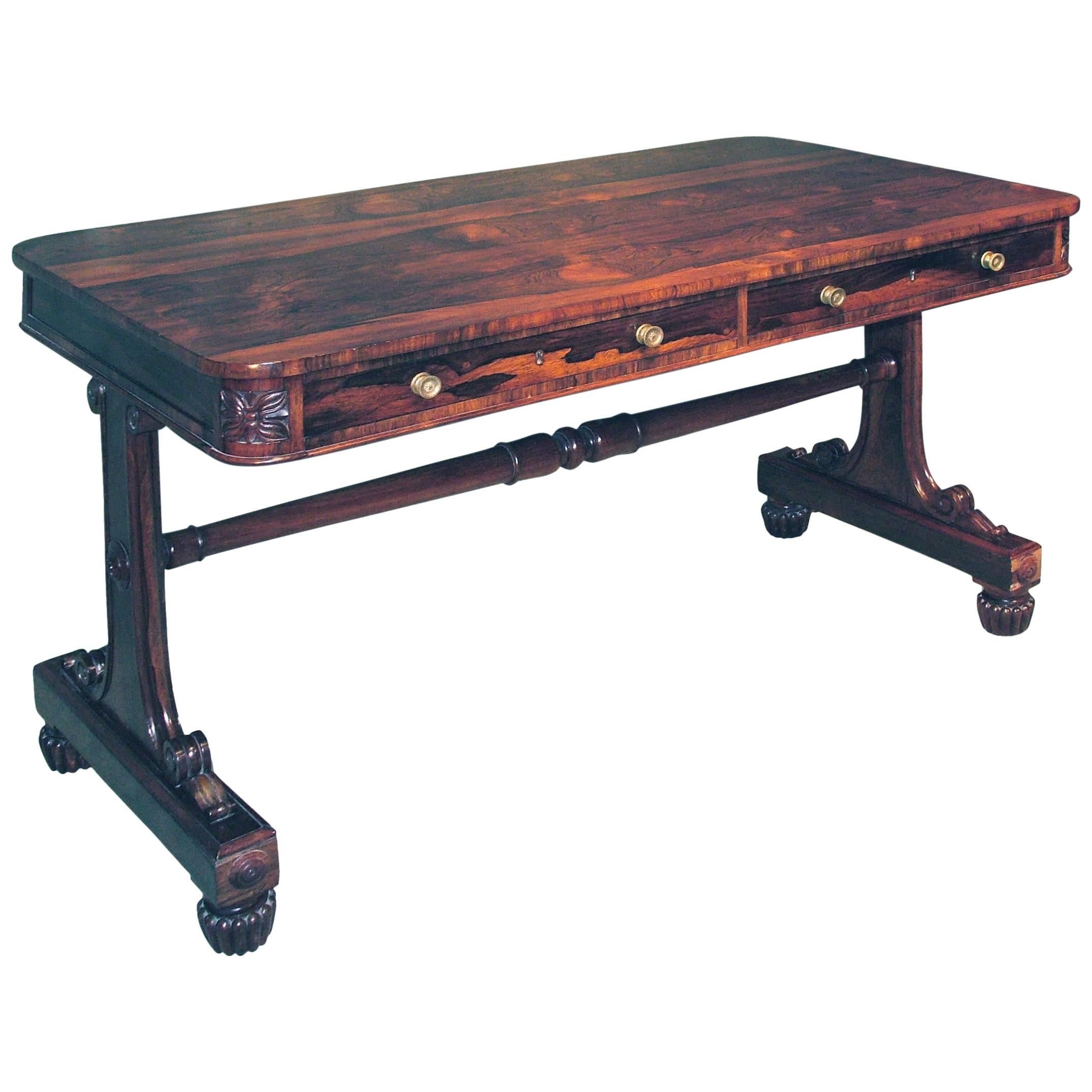 Regency rosewood writing table