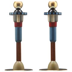 Pair of Hilton McConnico Candlesticks for Lanvin