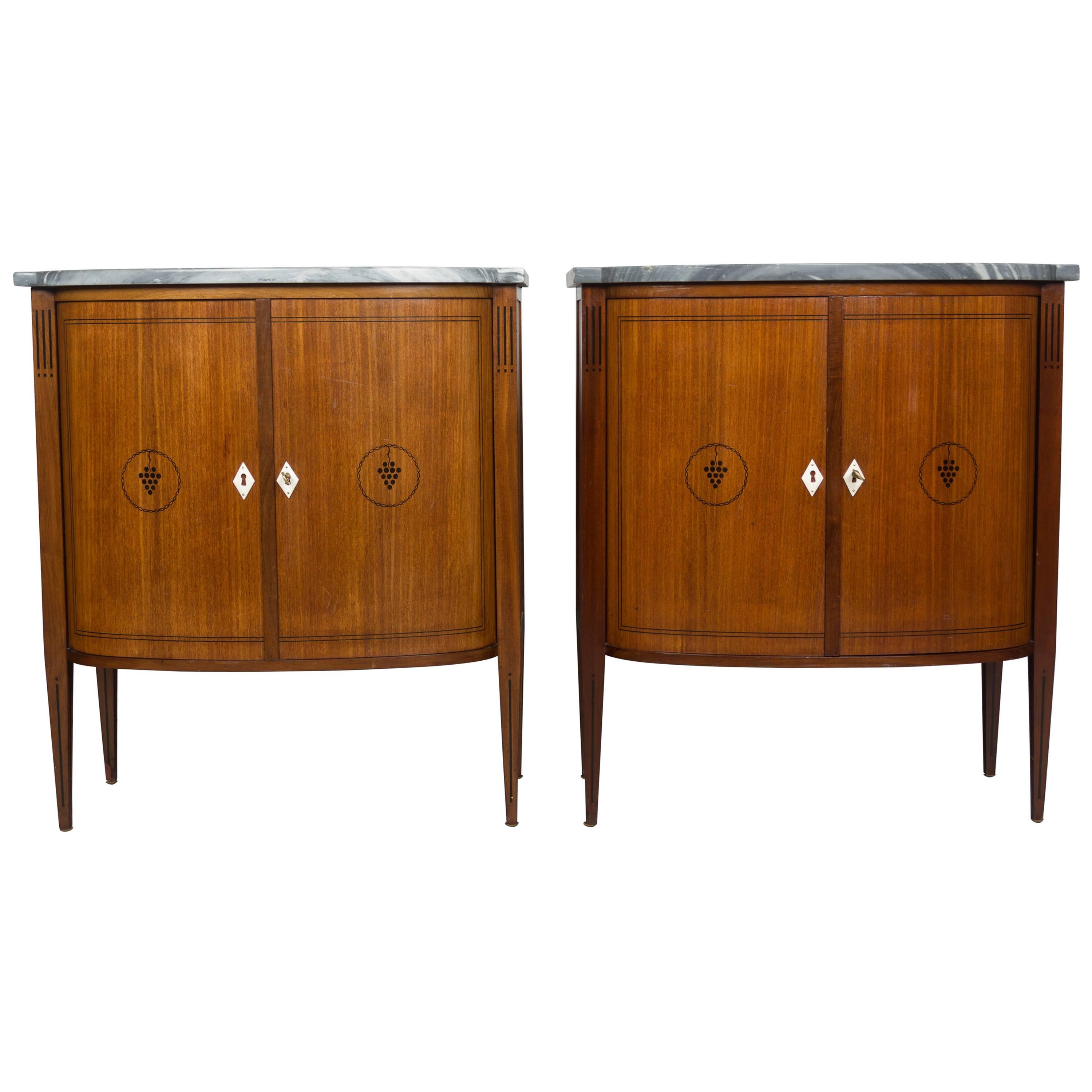 Pair of French Art Deco Style Cabinets