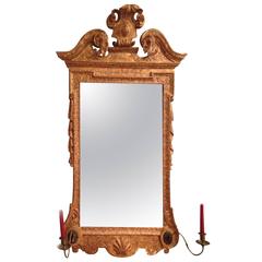 Early 18th Century George II Period Gilt Gesso Mirror 1