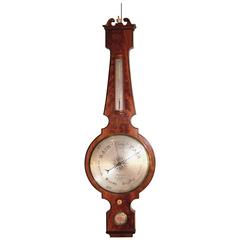 Early 19th Century Mahogany Wheel Barometer by J. Peters of Cambridge 4