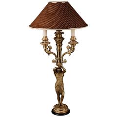 20th Century Empire Style Figurative Table Lamp