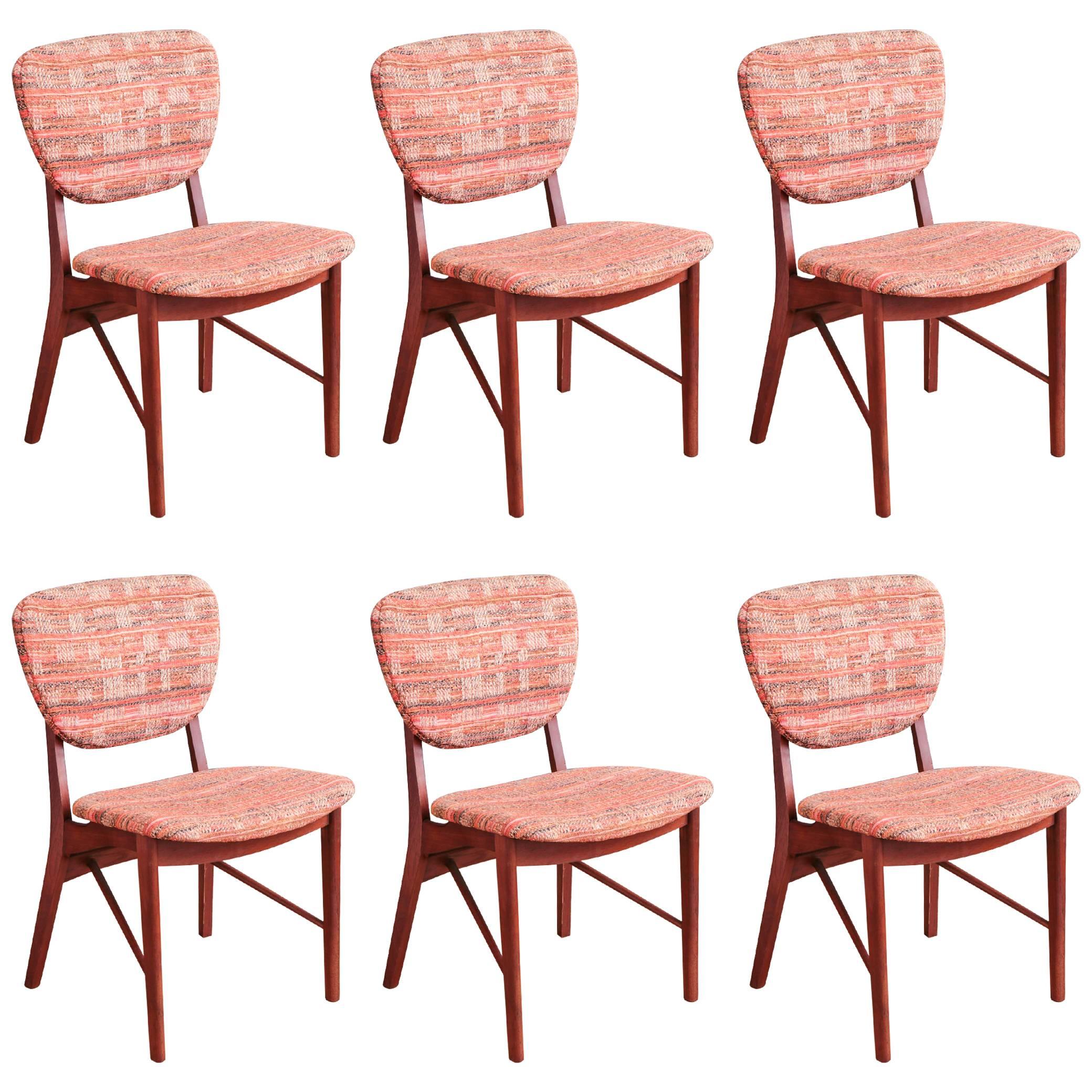 Set of Six Teak Dining Chairs by Niels Vodder