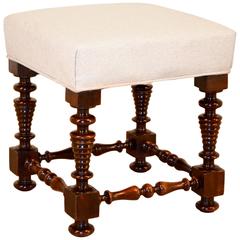 19th Century Turned Mahogany Stool 11