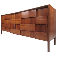 Edmond Spence Walnut Sculpted Front Dresser 8