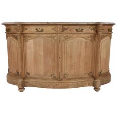 19th Century French Louis XVI Style Bleached Oakwood Buffet by Mercier Freres