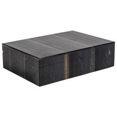 Falcon's Eye Semi Precious Stone Box with Hinged Lid 2