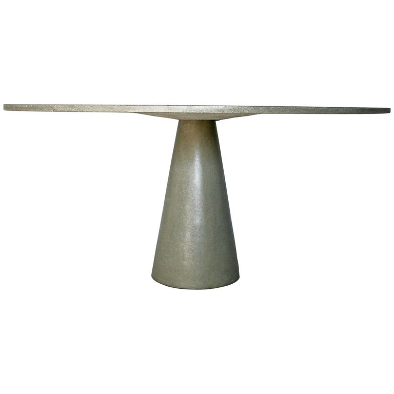 James De Wulf Concrete Locking Round Dining Table 60 For Sale At