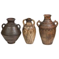Set of Three Moroccan Berber Vessels