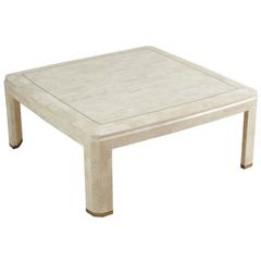 Maitland-Smith Mosaic Square Ivory Coffee Table
