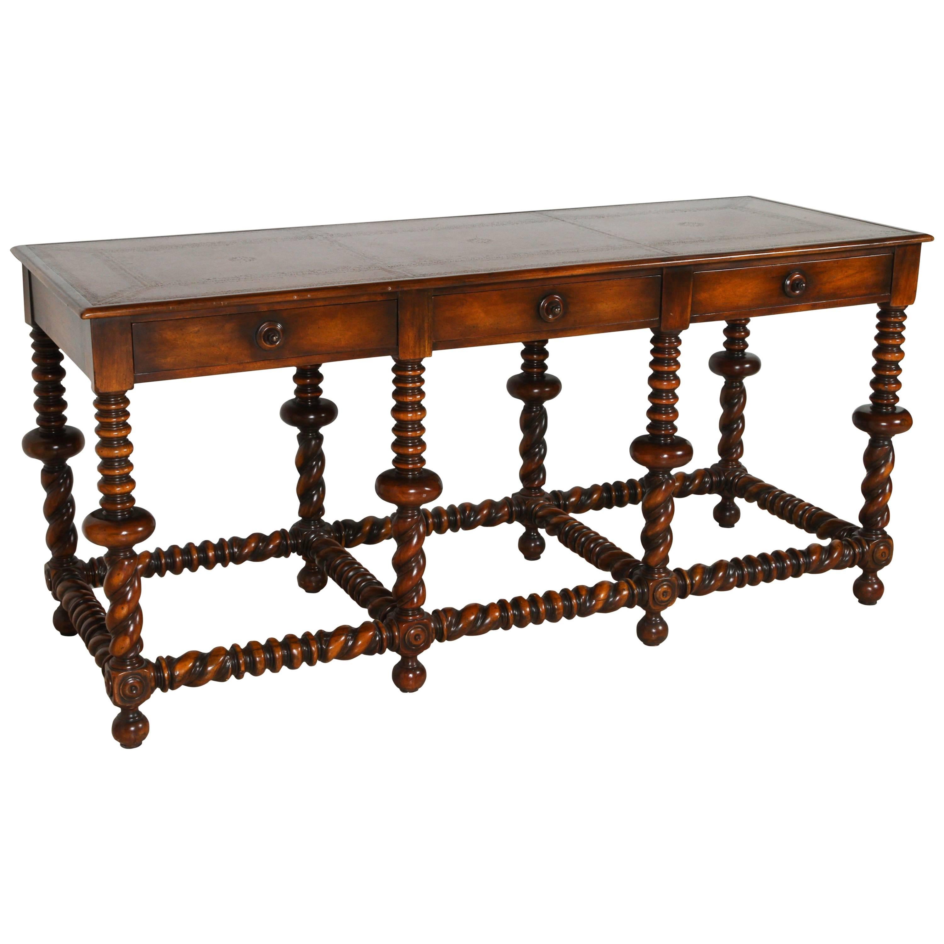 Portuguese Style Wooden Console Table