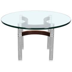 Mid-Century Modern Glass and Lucite Coffee Table