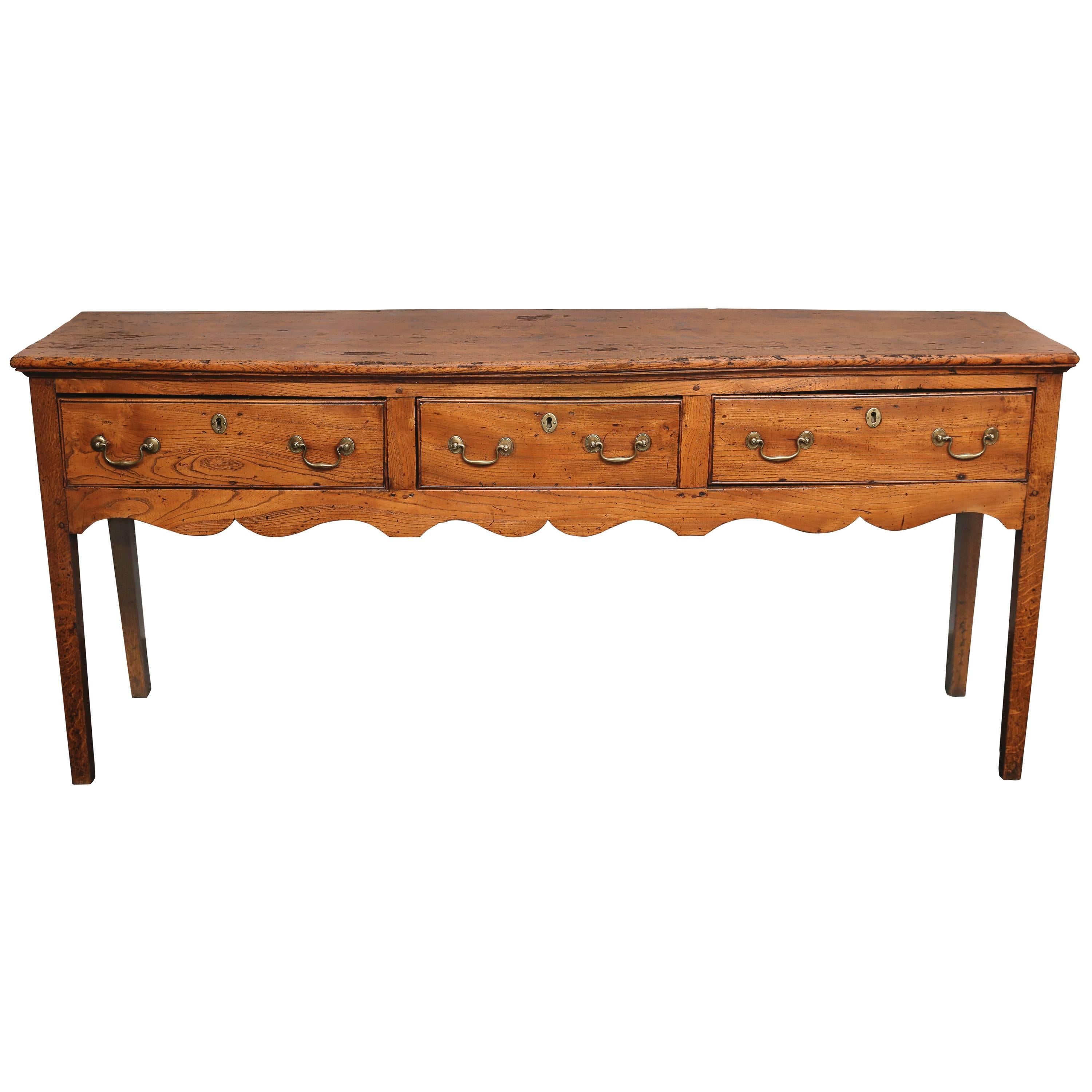 18th Century Narrow Welsh Dresser Base or Sofa Table