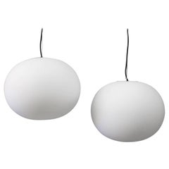 Pair of Glo-Ball Pendants by Jasper Morrison for FLOS, 1998