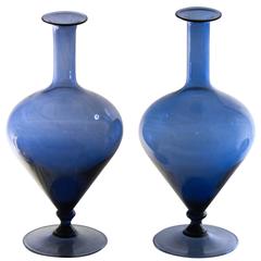 Pair of Bottles, Bluino, Pauly, 1960, Zecchin Attribution