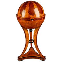 20th Century Vienna Biedermeier Style Globe Sewing Table