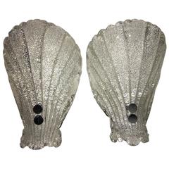 Pair of 1960s Modernist Murano Glass Sconces 7