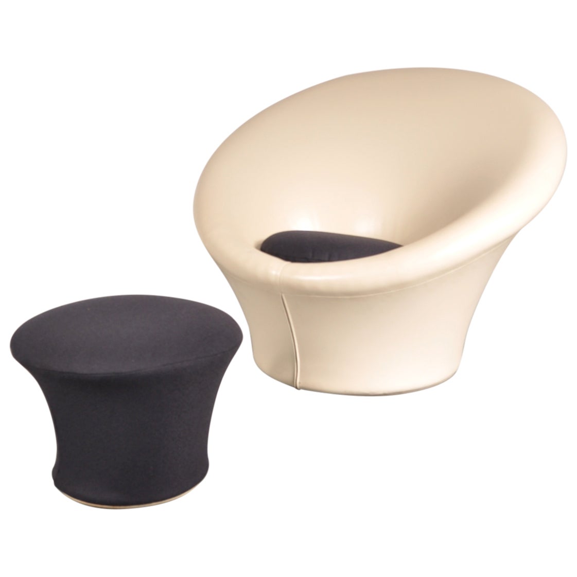 Large Mushroom Chair With Foot Stool By Pierre Paulin For Artifort Large Mushroom Chair With Foot Stool By Pierre Paulin For Artifort 1960s At 1stdibs