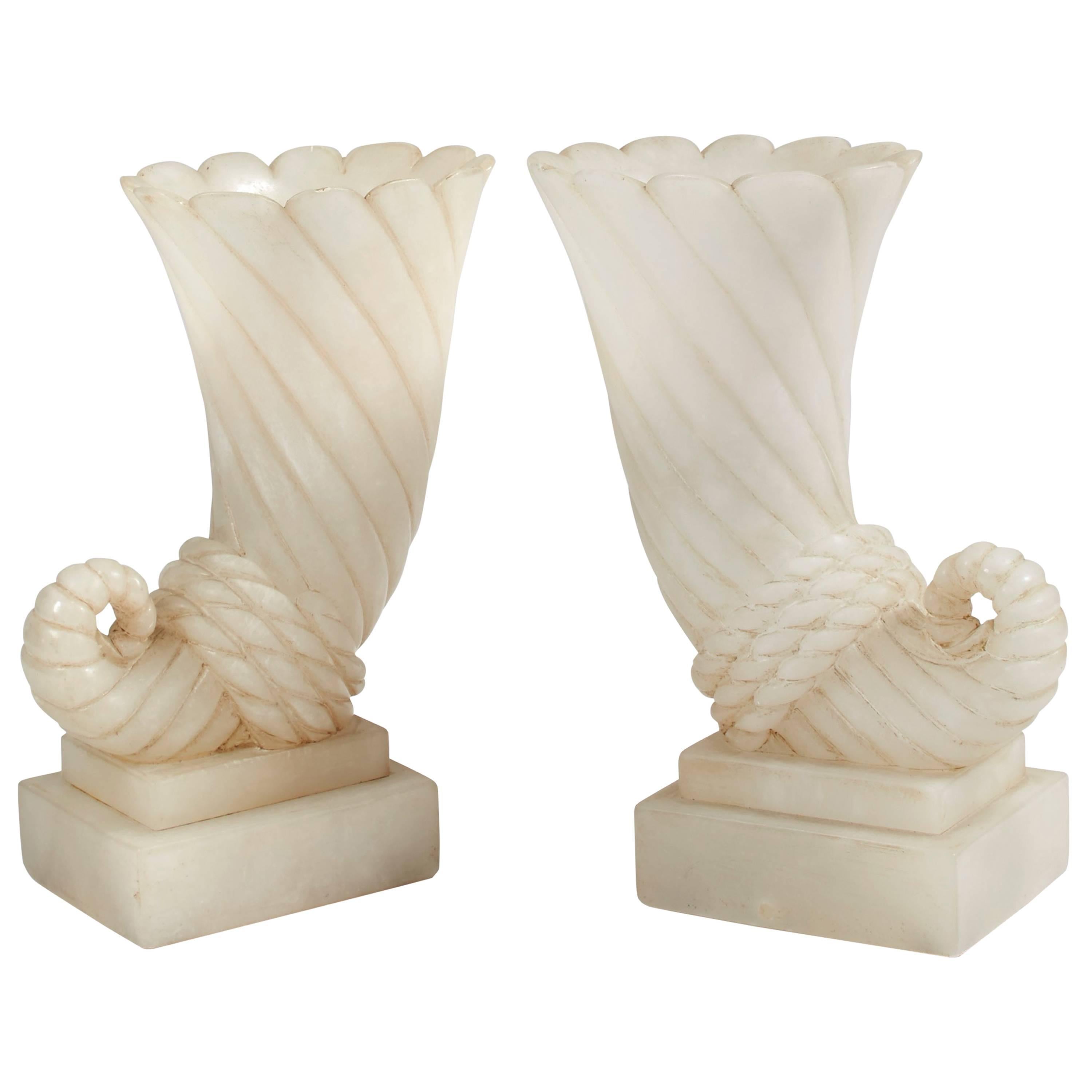 Pair of Enlightening Vases by Serge Roche, circa 1925 For Sale
