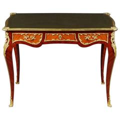 20th Century Louis XV Style Womens Rosewood Bureau Plat or Desk