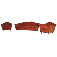 Elegant Living Room Set, Italian Mid-Century Design 2