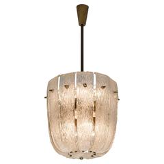 J.T. Kalmar Chandelier in Glass and Brass 4