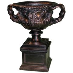 Antique Early 19th Century Cast-Iron Warwick Vase 11