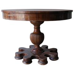 Italian Walnut Center Table