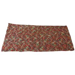 18th Century Red Persian Embroidery Textile Panel 8
