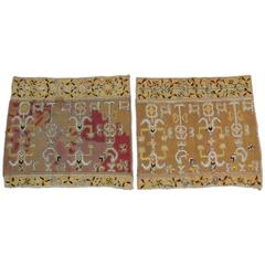 Pair of 19th Century Silk Turkish Embroidery Textile Panels 11
