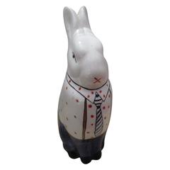 Big Eared Old Rabbit Hand-Painted and Hand Glazed