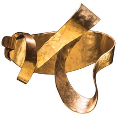 Gold Plated Bracelet by Jacques Jarrige, "Isadora"