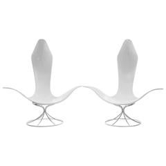 Pair of Estelle and Erwine Laverne Lily Chairs, Beautifully Restored 3