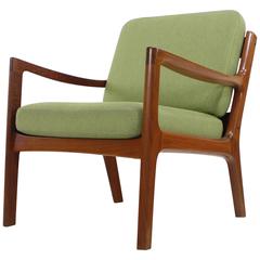 Danish Modern Solid Teak "Senator" Chair Designed by Ole Wanscher