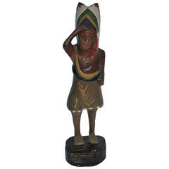 19th Century Original Painted Miniature Indian TOTEM Pole 6