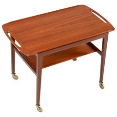 Danish Modern Teak Tray Top Tea Cart by Anton Kildebergs Møbelfabrik, 1964 2