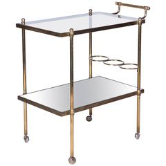 Chic French Mid-Century Modernist Bar Cart 7