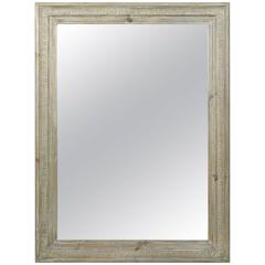 Bleached Oak Carved Mirror