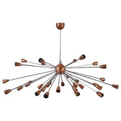 Sputnik Ceiling Lamp in the Style of Stilnovo, 1960s