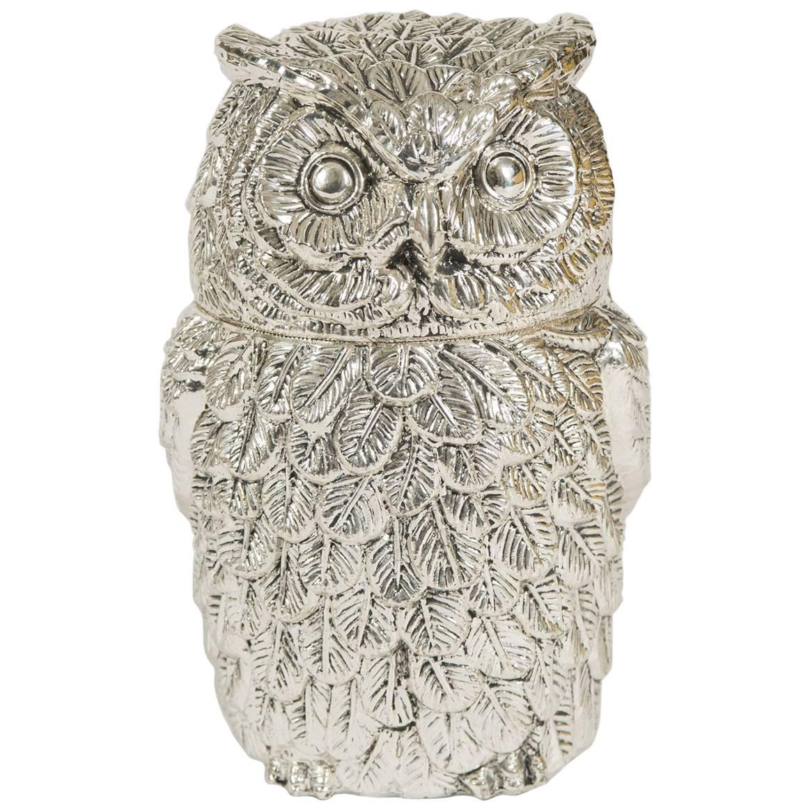 Unusual Italian 1960s 'Owl' Ice Bucket My Mauro Manetti
