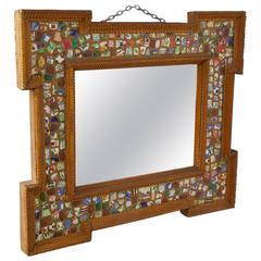 Antique Folk Art Mirror