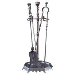 Antique 19th Century French Fire Tools or Fireplace Toolset