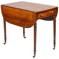 Gillows Influenced Satinwood Pembroke Table