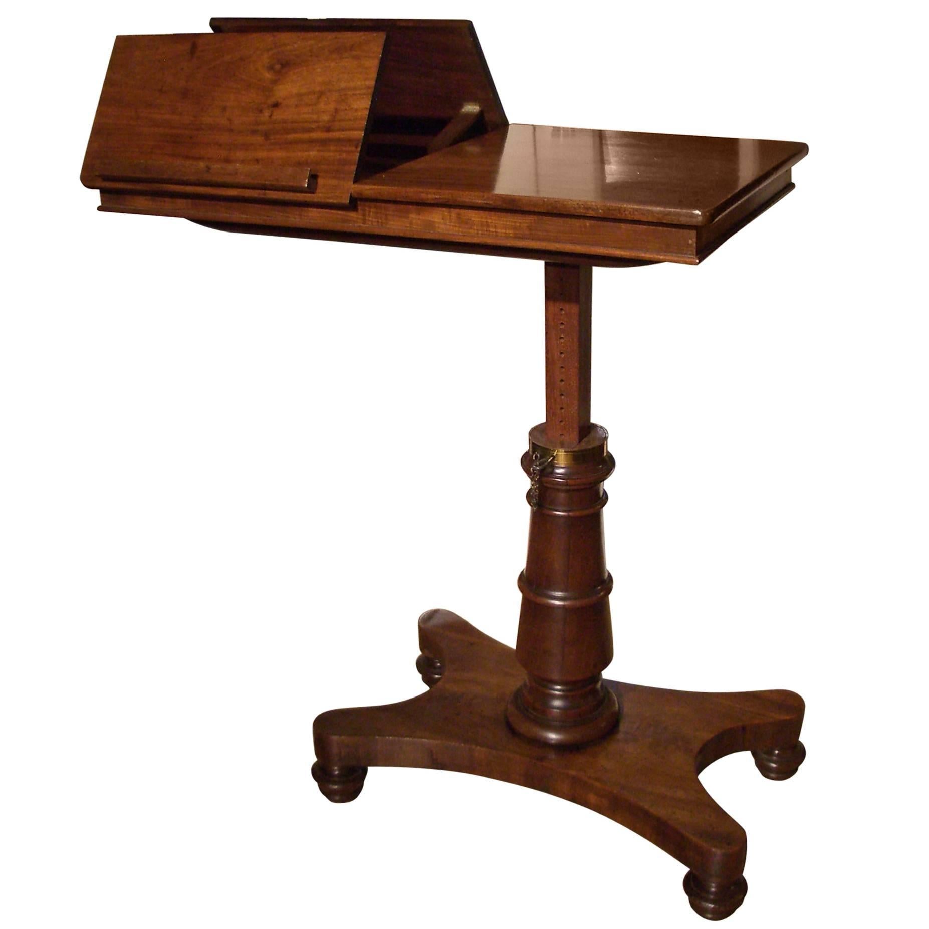 19th Century Georgian Adjustable Reading Table